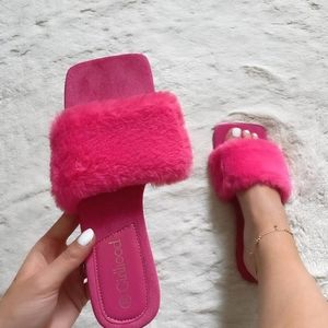 Fushia sandals